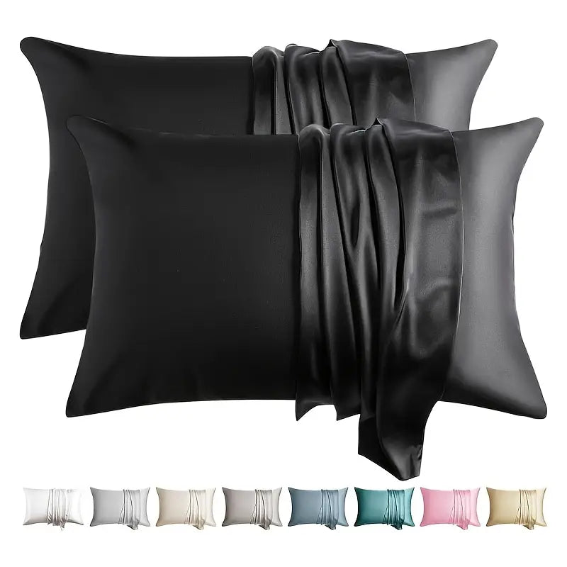 Taies d’Oreiller en Soie de Mûrier – L’Art de Dormir avec Élégance (Lot de 2)