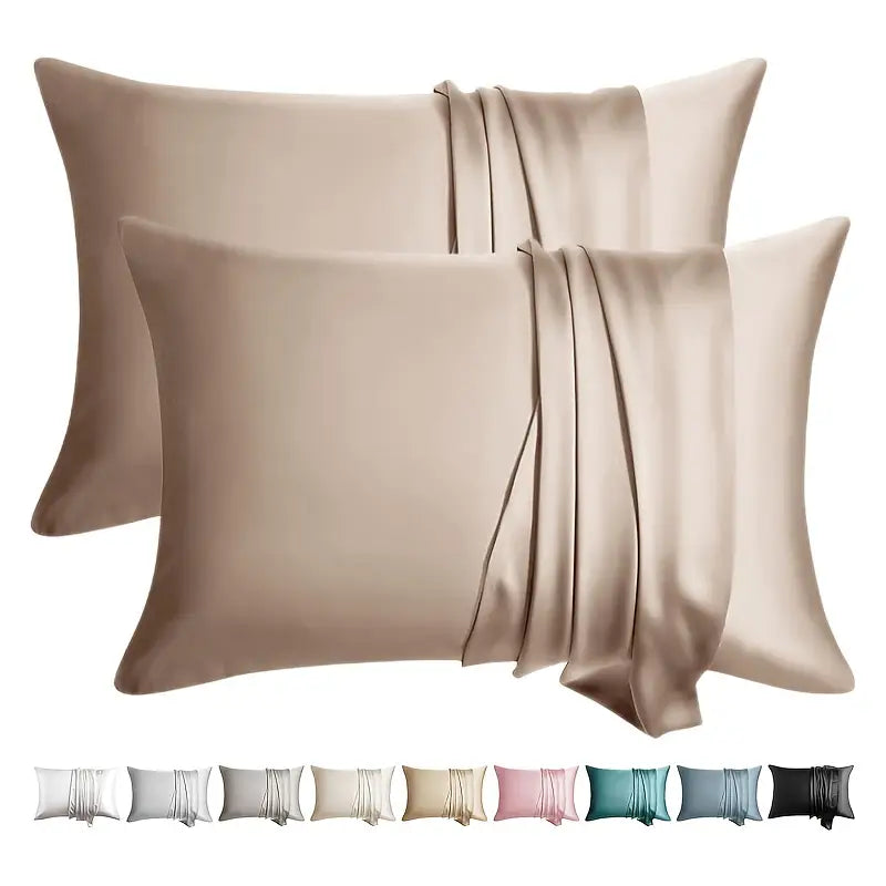 Taies d’Oreiller en Soie de Mûrier – L’Art de Dormir avec Élégance (Lot de 2)