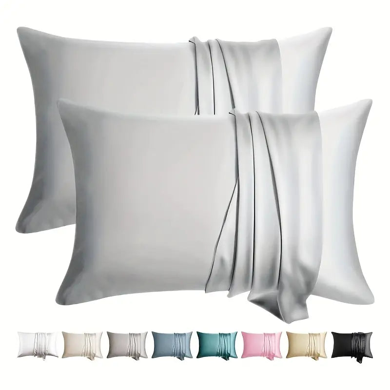 Taies d’Oreiller en Soie de Mûrier – L’Art de Dormir avec Élégance (Lot de 2)