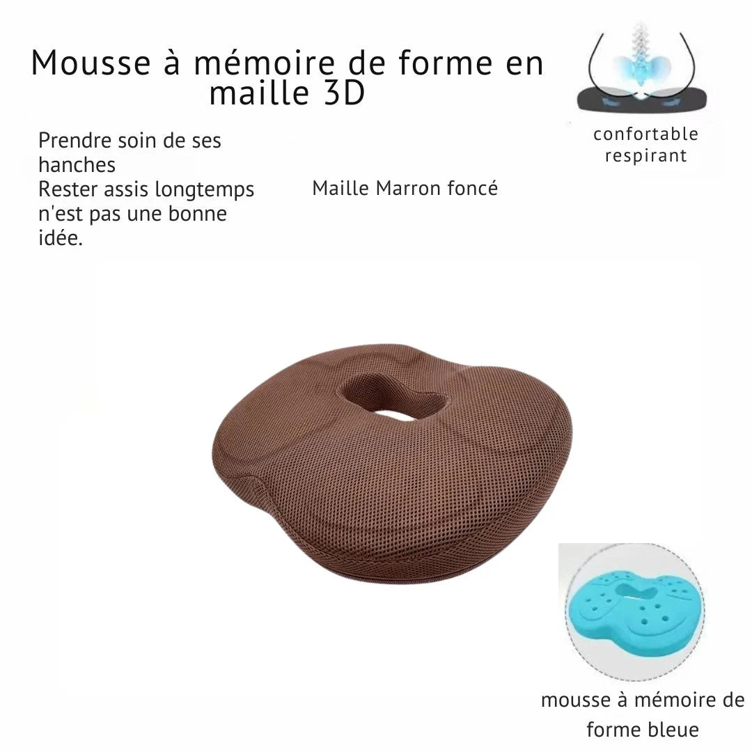 Coussin Orthopédique 3D à Mémoire de Forme – Élégance