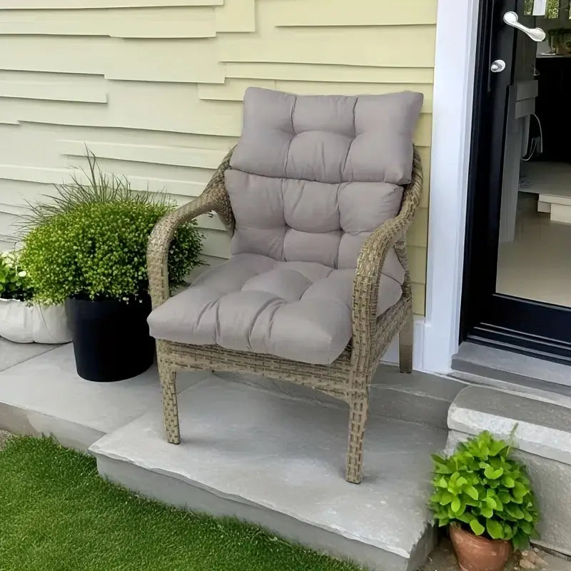 Coussin de Chaise en Rotin Tissé – Élégance & Confort Toutes Saisons