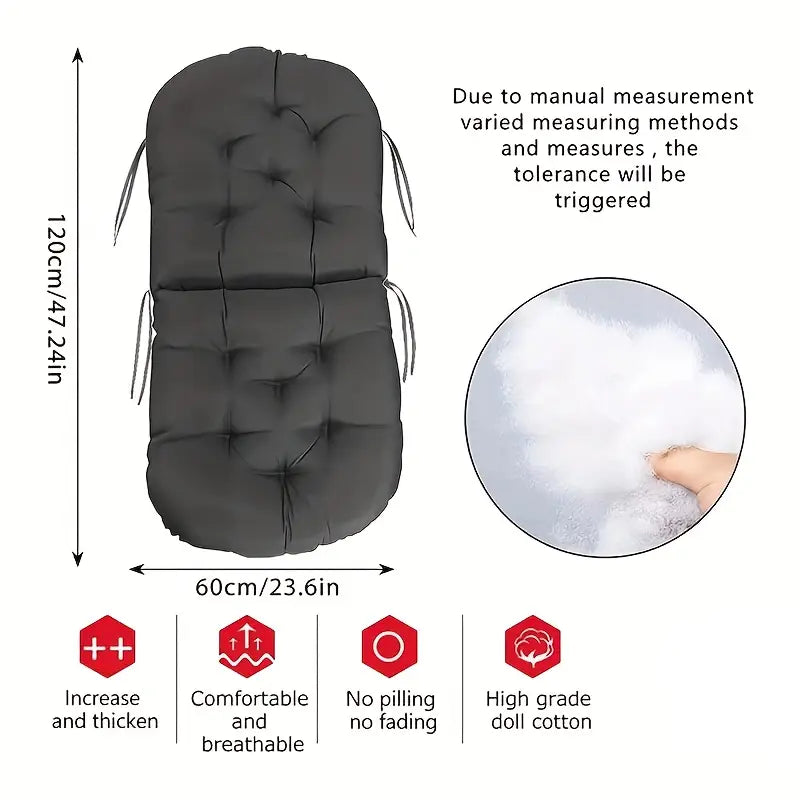 Coussin de Siège Épais Ultra-Doux – Confort Optimal & Style Polyvalent