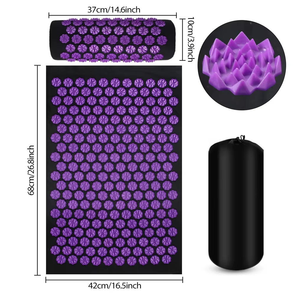 Pranamat Éco – Tapis d’Acupression Lotus pour une Détente Totale