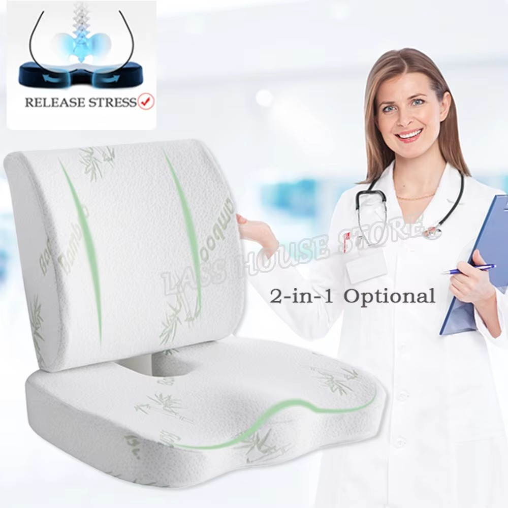 Coussin Orthopédique Mémoire de Forme 2-en-1 – Confort & Soulagement Intégral