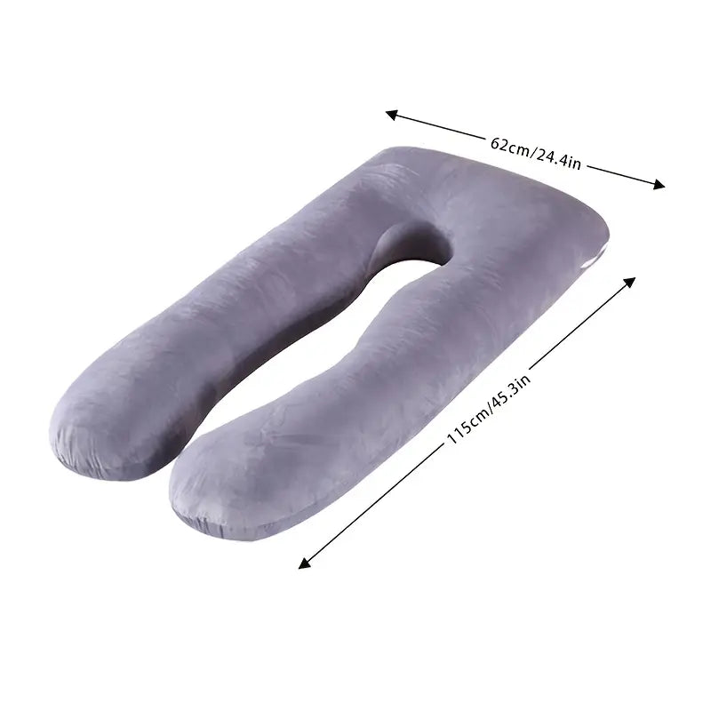 Oreillers de Soutien Grossesse – Lot de 2 avec Housses en Velours Douillet