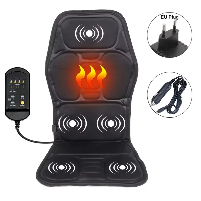 Coussin de Massage Chauffant – Soulagement du Dos & Détente Nomade