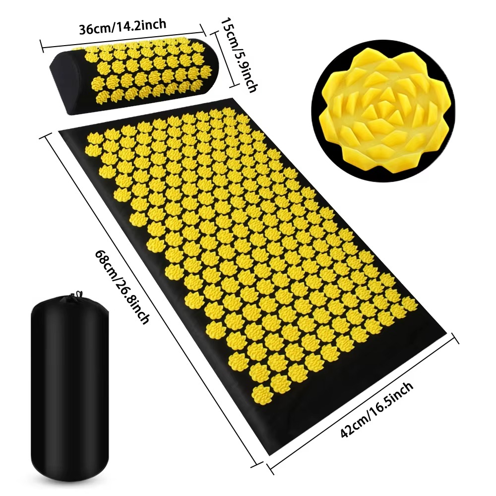 Pranamat Éco – Tapis d’Acupression Lotus pour une Détente Totale