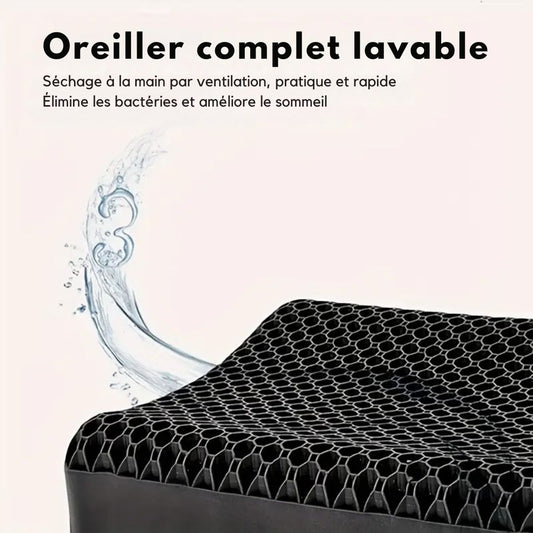 Oreiller Ergonomique Cervical en Forme de Nid d’Abeilles